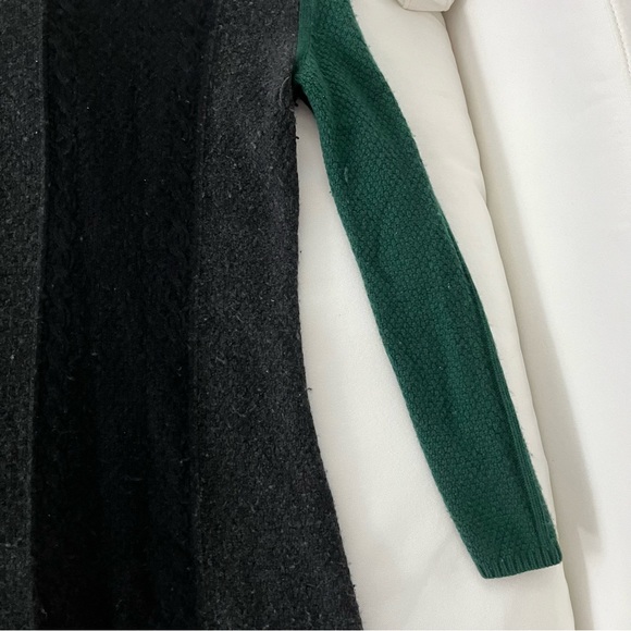 Theory green grey black wool sweater dress - Picture 13 of 15